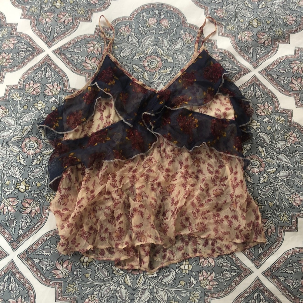 FREE PEOPLE • sheer blouse/top
